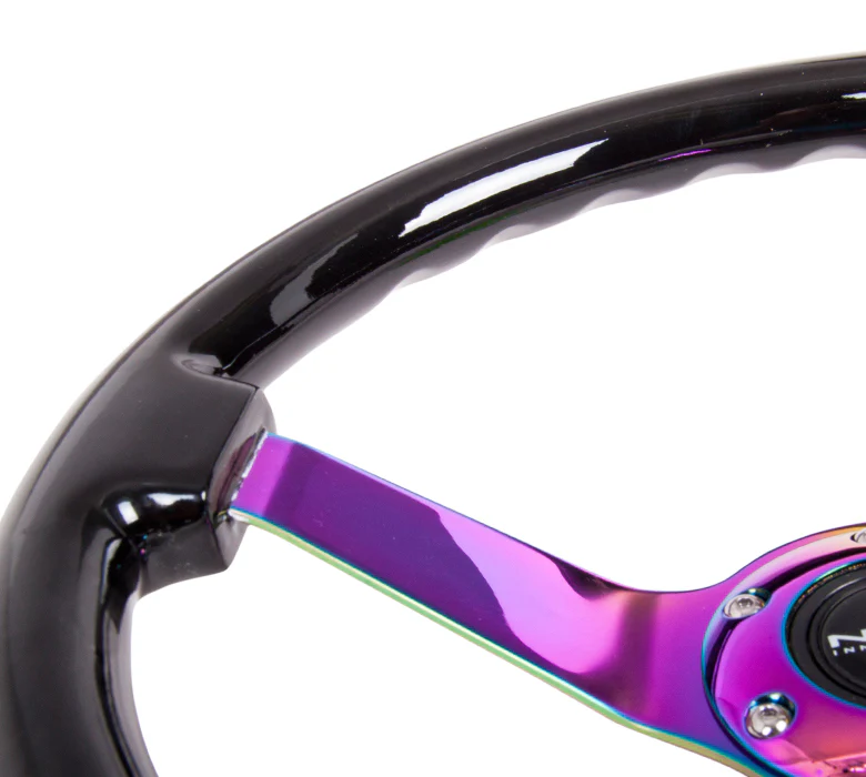 350MM 3" DEEP DISH WOOD GRAIN STEERING WHEEL - Image 12