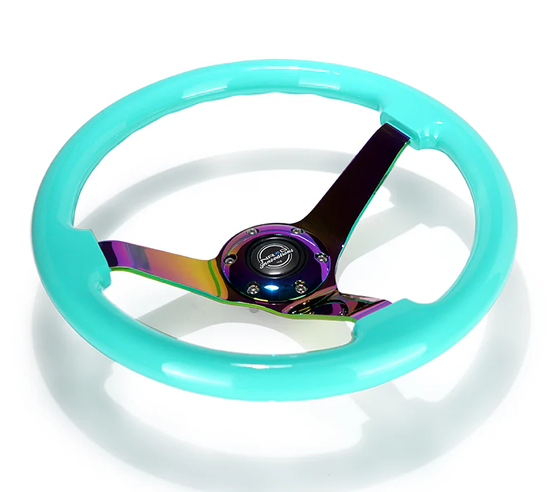 350MM 3" DEEP DISH WOOD GRAIN STEERING WHEEL - Image 28