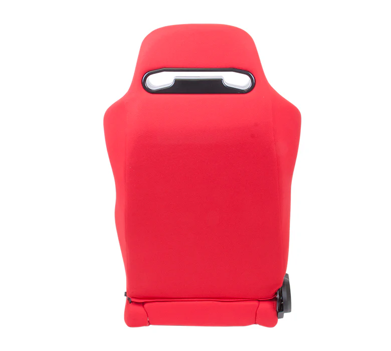 Reclinable Racing Seat Cloth with Red Stitching - Image 3