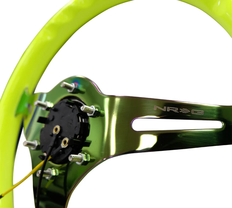 350MM 1.5" DEEP DISH WOOD GRAIN STEERING WHEEL - Image 27