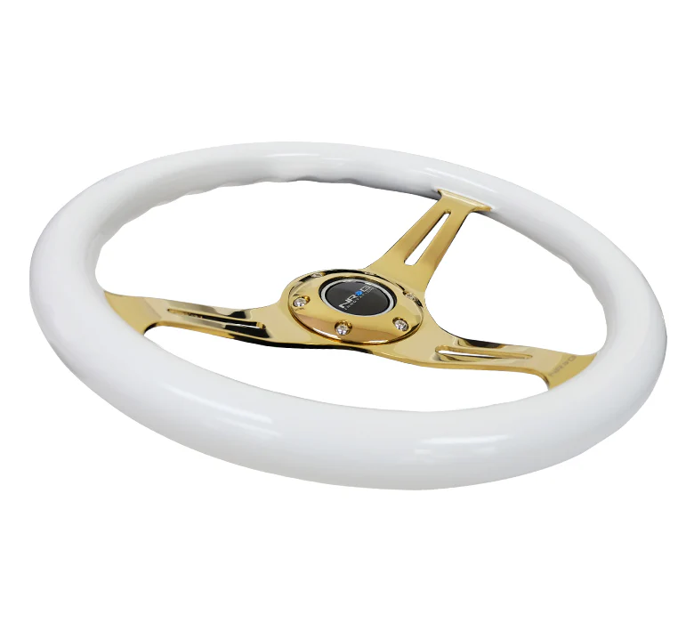 350MM 1.5" DEEP DISH WOOD GRAIN STEERING WHEEL - Image 7