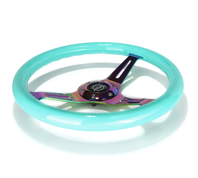 350MM 1.5" DEEP DISH WOOD GRAIN STEERING WHEEL - Image 76