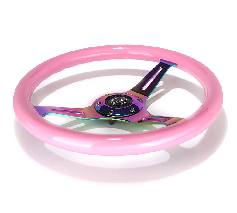 350MM 1.5" DEEP DISH WOOD GRAIN STEERING WHEEL - Image 79