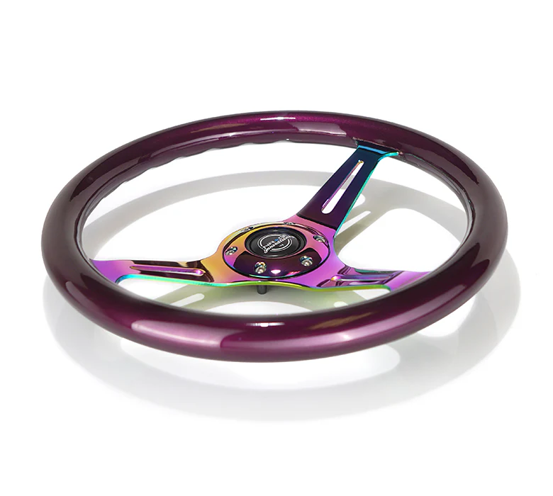 350MM 1.5" DEEP DISH WOOD GRAIN STEERING WHEEL - Image 82