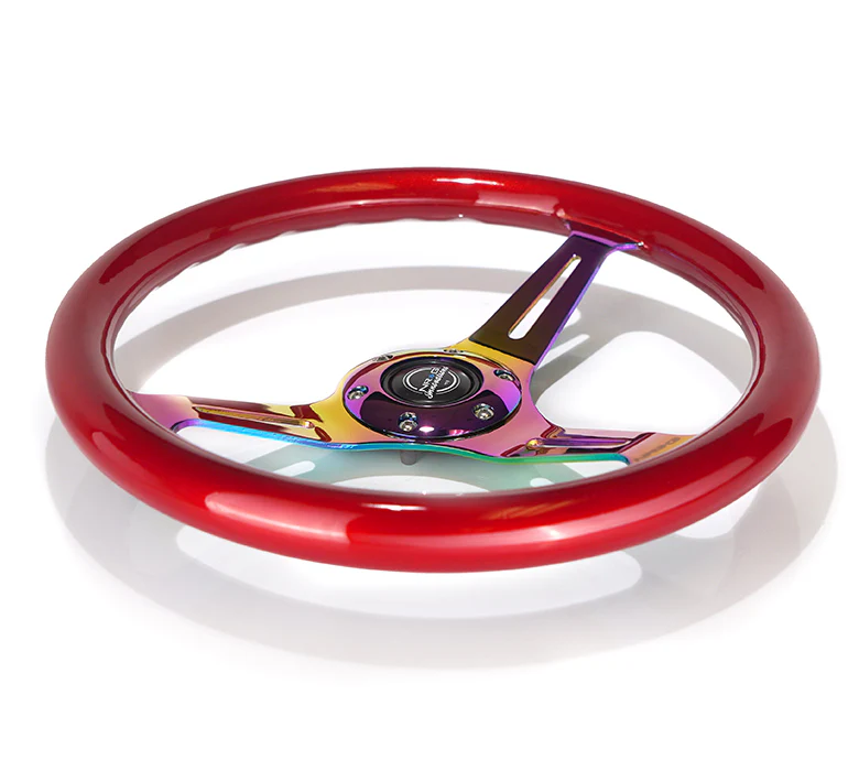 350MM 1.5" DEEP DISH WOOD GRAIN STEERING WHEEL - Image 85